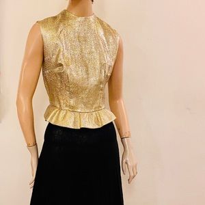 60’s Glitzy peplum top by Sydney Heller, New York